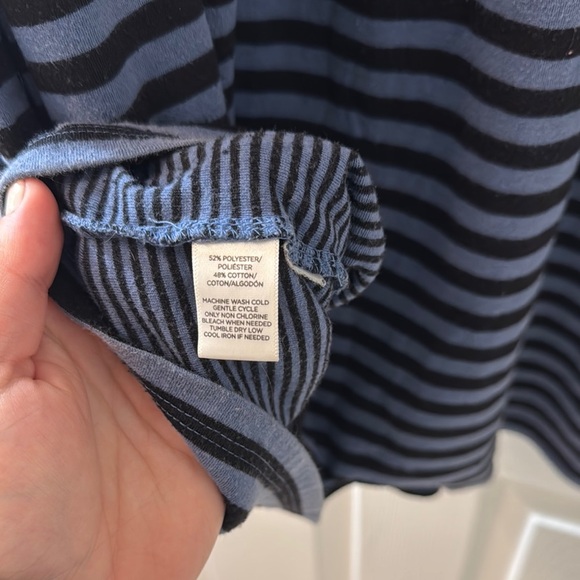 Loft Blue and Black Sleeveless Sundress - Picture 5 of 7